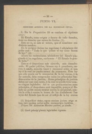 Punto VI. - Errores acerca de la sociedad civil.