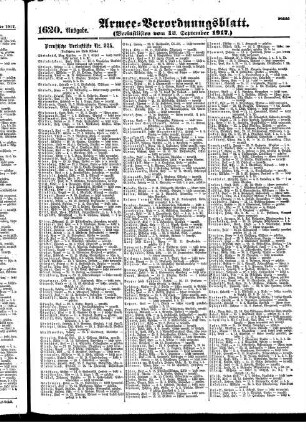 1620. Ausgabe. Mittwoch, 12. September 1917