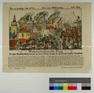 Neuruppiner Bilderbogen Nr. 2072 - Das merkwürdige Jahr 1848 - Bombardement von Prag