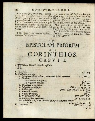In Epistolam Priorem Ad Corinthios