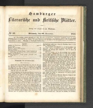 No. 99. 10. Dezember 1851