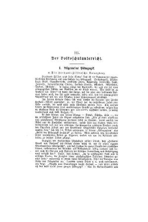 Chronik des Volksschulwesens : III. Der Volksschulunterricht