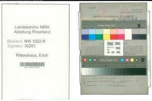 Entnazifizierung Erich Rittershaus , geb. 04.02.1902 (Landwirt)