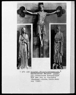 Kreuzgruppe aus dem Dom zu Freiberg (Sachsen)