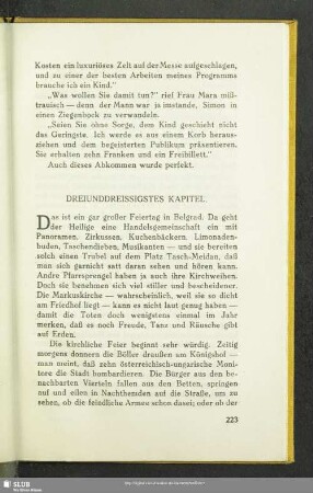 Dreiunddreissigstes Kapitel