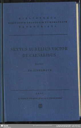 Sexti Aurelii Victoris Liber de Caesaribus