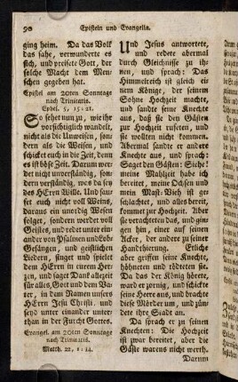 90-101, Epistel am 20ten Sonntage nach Trinitatis. - Epistel am 26ten Sonntage nach Trinitatis.