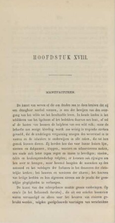 Hoofdstuk XVIII. Manufacturen