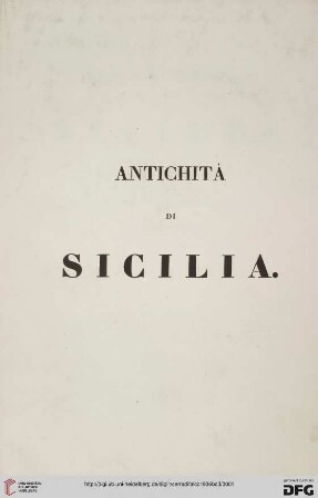 Band 3: Le antichità della Sicilia