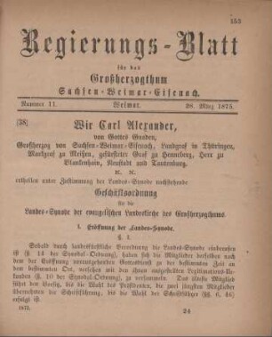 Nr. 11 : 28. März 1875