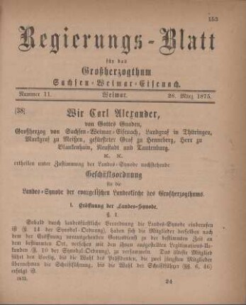 Nr. 11 : 28. März 1875
