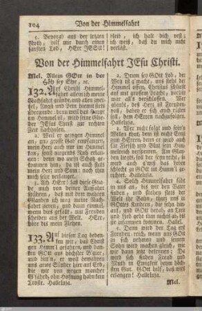 Von der Himmelfahrt Jesu Christi.
