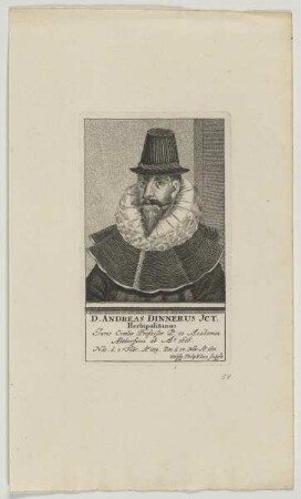 Bildnis des Andreas Dinnerus