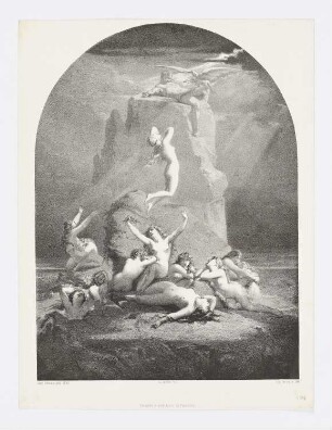 Océanides au pied du roc de Prométhé