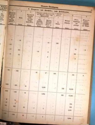 Ämterweise Übersicht des in den Zollvereinsstaaten stattgefundenen Waarendurchgangs. 1853