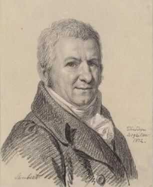 Bildnis Schubert, Johann David (1761-1822), Maler, Zeichner