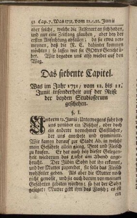 Das siebente Capitel – Das achte Capitel