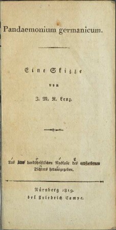 Pandaemonium germanicum