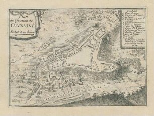 Plan du Chasteau de Clermont