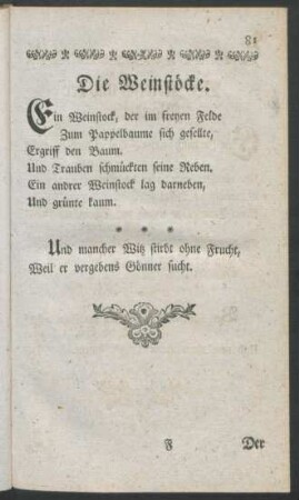 Die Weinstöcke