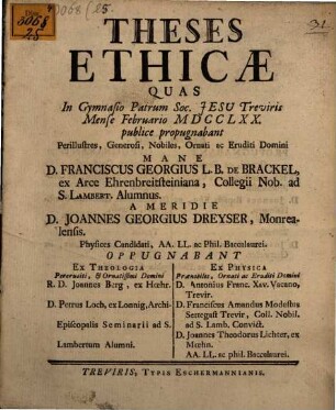 Theses ethicae