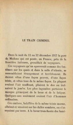Le train criminel