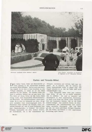 Garten- und Veranda-Möbel