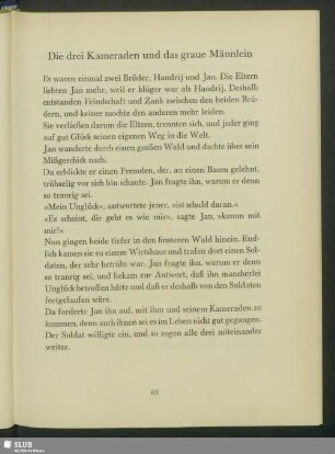 Die drei Kameraden und das graue Männlein