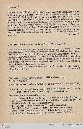 22: Colloquium Didacticum Classicum VIII in Amsterdam, 8.-11. April 1980
