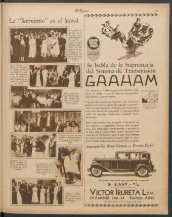 La "Sarmiento" en el litoral