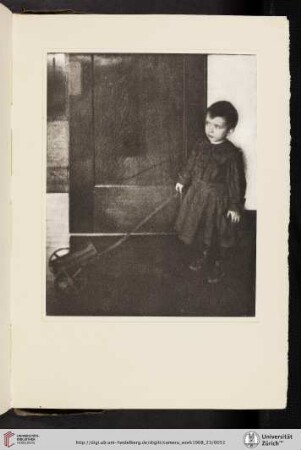 [Clarence Hudson White, XIV. Boy with Wagon, photogravure from original negative]