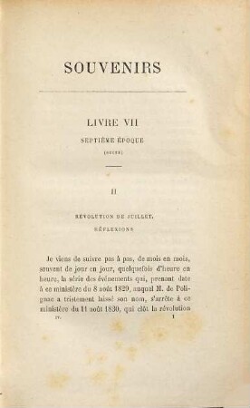 Souvenirs - 1785 - 1870 - du Feu Duc de Broglie, de l'académie française, 4