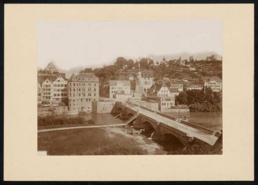 PA 6045, Alte Neckarbrücke, Neckartor, Österberg. Foto Sinner (Ende 19. Jh.)
