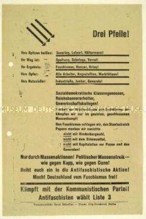 Aufruf der KPD zur Reichstagswahl