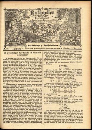 Ausgabe vom Sonntag, den 17. November 1901.