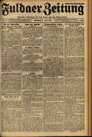 Ausgabe vom Mittwoch, den 11. Juni 1924.