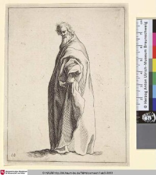 [A draped old Man; Alter Mann mit langem Gewand]