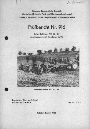 Schwerkultivator NK 3,0
