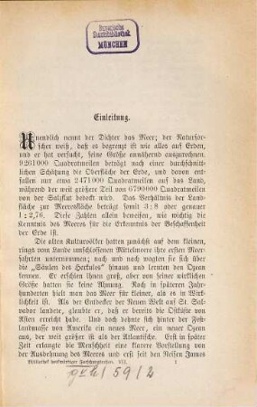 In Meerestiefen : Geschichte der Erforschung und Eroberung der Meere