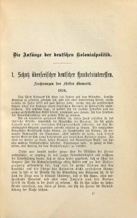 Fürst Bismarck : sein politisches Leben und Wirken urkundlich in Thatsachen und des Fürsten eigenen Kundgebungen ; (vollständige, pragmatisch geordnete Sammlung der Reden, Depeschen, wichtigen Staatsschriften, und politischen Briefe des Fürsten), 5. 1885 - 1890 bis zum Rücktritt des Fürsten