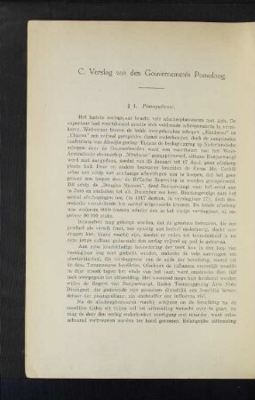 C. Verslag van den Gouvernements Pomoloog.