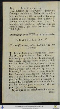 Chap. XXIV. Des Conséquences qu’on doit tirer de cet Ouvrage.