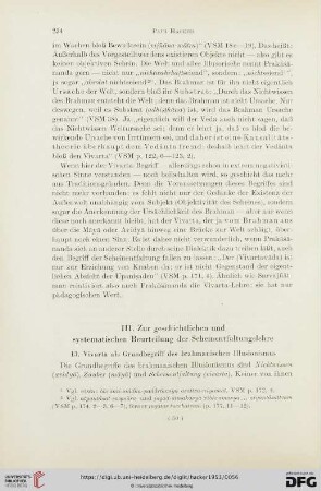 III. Zur geschichtlichen und systematischen Beurteilung der Scheinentfaltungslehre