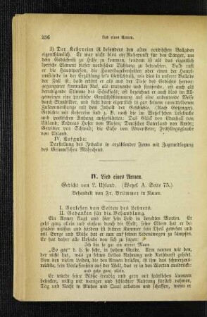 Lied eines Armen : Gedicht ; (Wetzel A. Seite 75)