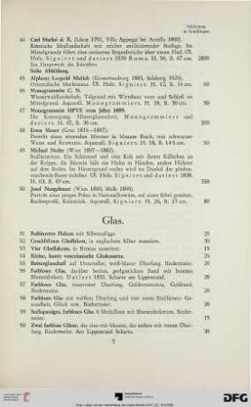 Glas (Nr. 51-71)