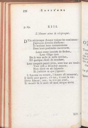XIII. L'Amour aime le réciproque.