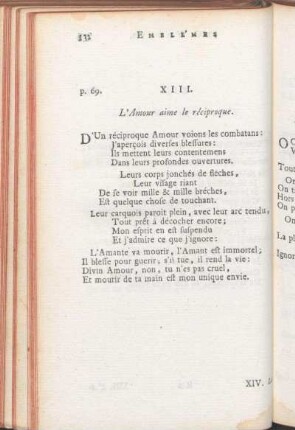 XIII. L'Amour aime le réciproque.
