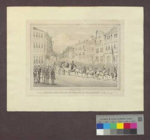 Einzug des Reichsverwesers zu Frankfurt A/M. 11.t[en] July 1848