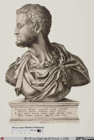 Bildnis Cosimo I. (de' Medici), 1537 2. Herzog u. 1569 1. Großherzog von Toscana