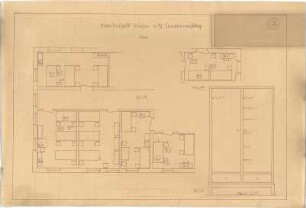 Billing, Hermann; Singen; Krankenhaus - Kloster, Inneneinrichtung (Grundrisse; Details)